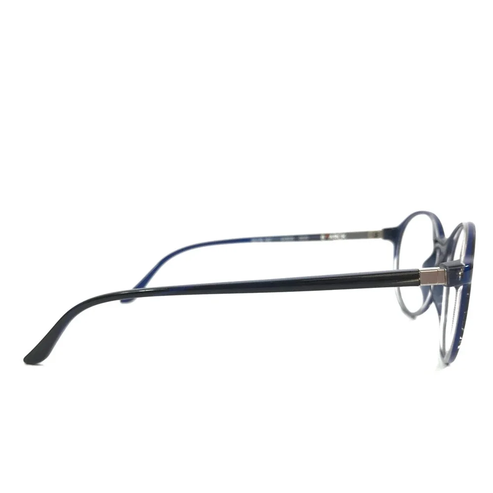 Starck Eyeglasses Frames SH3035 0020 Blue Round Full Rim 50-19-140